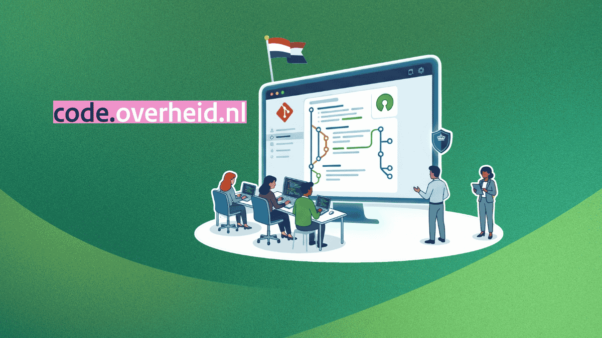 Screenshot of code.overheid.nl, the Dutch government's new code hosting platform.