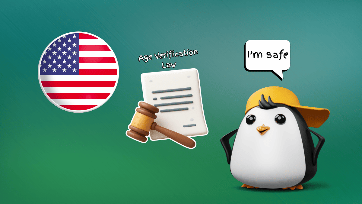 A stylized graphic representing the Linux penguin mascot with a legal gavel and a shield.