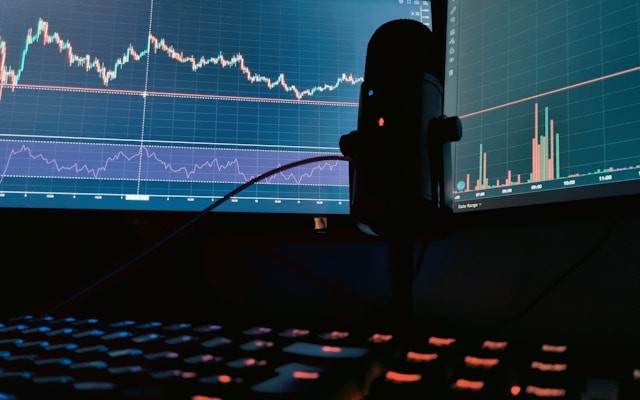Dashboard of AI-driven trading system showing buy signals on forex charts