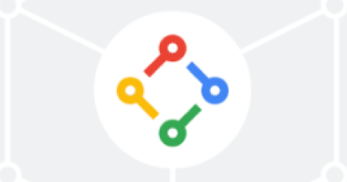 Google Cloud logo overlaid on PostgreSQL elephant mascot with replication arrows