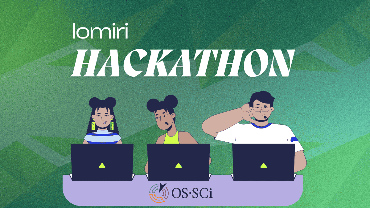 A graphic indicating a hackathon event with the title 'Lomiri Tech Meeting & CodeFest'