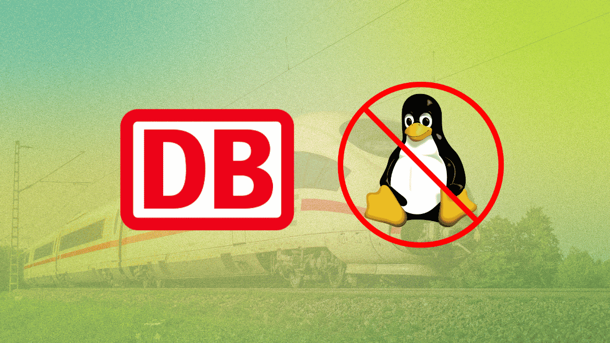 Screenshot of Deutsche Bahn's website showing an error message.