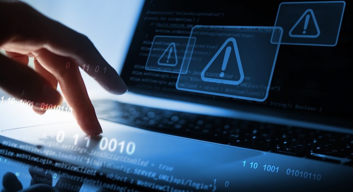 Illustration of a digital lock being broken, symbolizing a security breach in software.