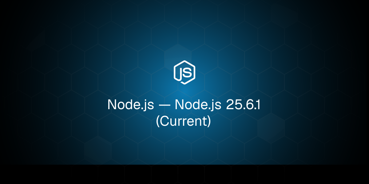 A stylized, futuristic graphic representing the Node.js logo glowing with digital energy.