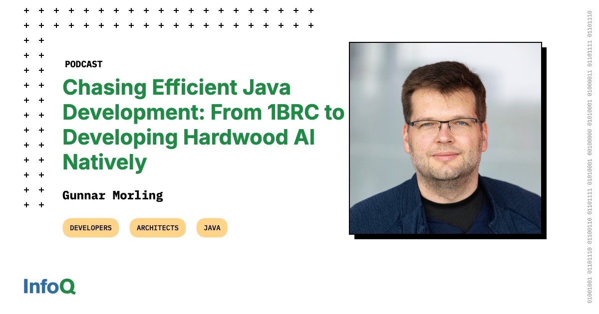 Gunnar Morling, technologist and Java Champion, discussing high-performance Java development.